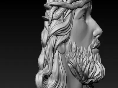 jesus face 3D model