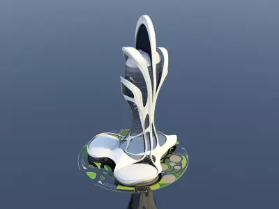 Skyscraper  3D Tower  3D model