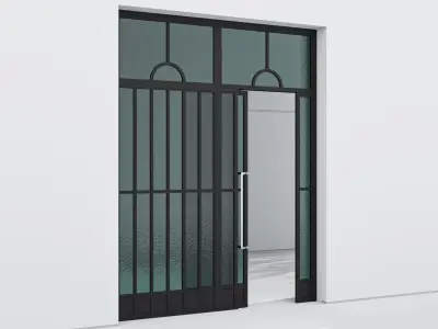 Aluminium door 342 3D model