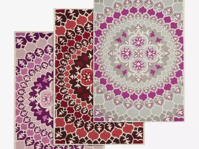 Rug Set 50 3D model purchase