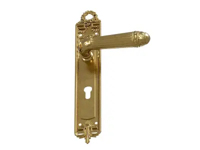 Versailles Door Handle sige gold 3D model