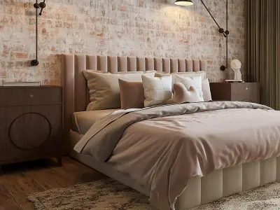 bedroom Industrial style 3D model