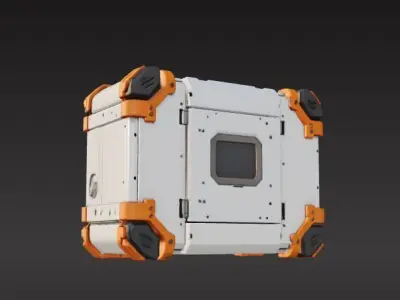sci-fi box capsule 3D print model
