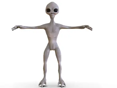 Alien Low-poly 3D model