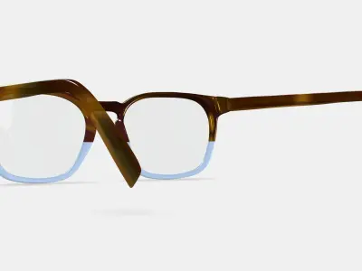 Santiago Eyeglasses in Hudson Blue Fade 3D model