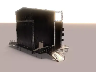 Outdoor Concert Stage 3D model