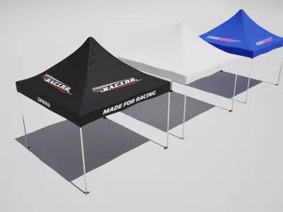 Racetrack Canopy Pavillon  3D model