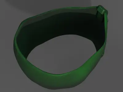 Gas mask respirator scifi futuristic 3d  Low-poly 3D model 9