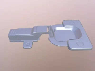 Hinge Low-poly 3D model