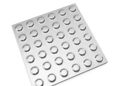Tactile Pavement Dotted Metal 3D model