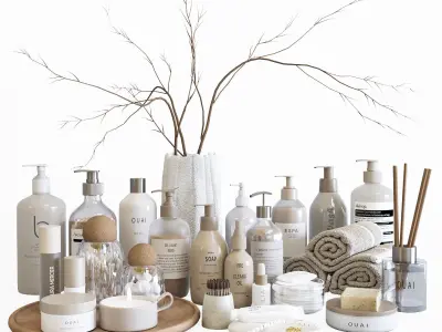 Bathroom Accessories-6 set 3D Model Pack