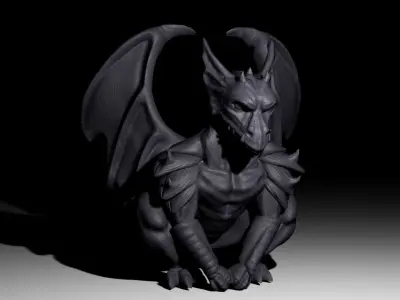 Gargoyle Statue 3D model
