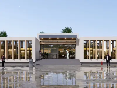 hospital Low-poly 3D model