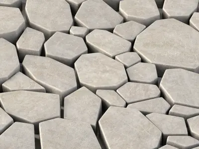 Paving tile concrete  Ngon n1 3D model