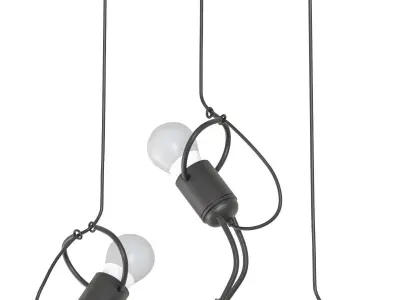 Creative Little Man Pendant Lights Low-poly 3D model