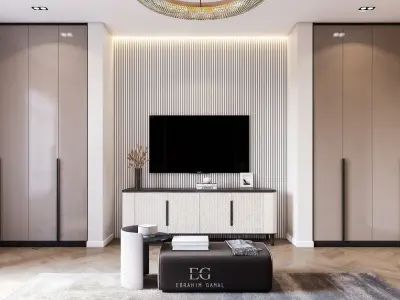 Modern Master Bedroom Free 3D model