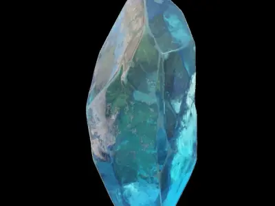 set 3d model rig crystal stone  models blender scripted rig 3D model