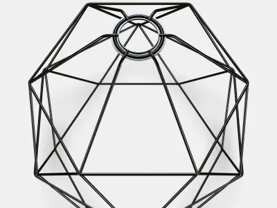 BRUNSTA pendant lampshade Low-poly 3D model