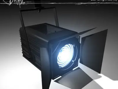 Stage light Fresnel 3D model
