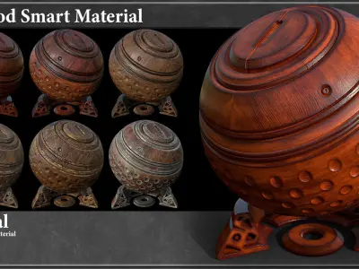30 Wood Smart Material Vol-1- tutorial  Texture