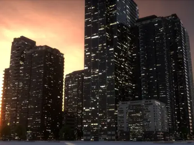 City Block Type B16 3D model