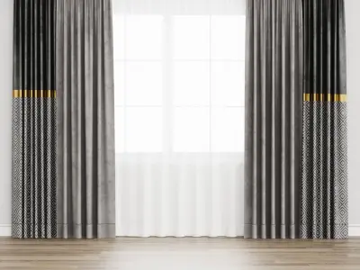 set Curtain 003 arc 3D model