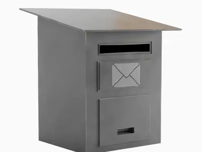 Postbox 05 Low-poly 3D model