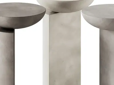 Coito Sculptural Side Table by Pedro Paulo Venzon 3D model