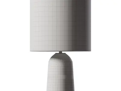 Small Willow Lamp in Chalk 3D model