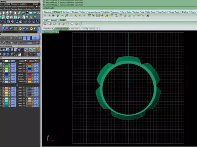 Imperial Block Ring 3D print model