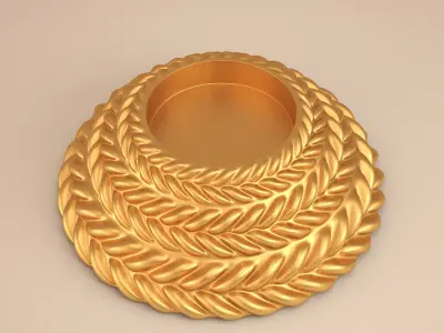Tealight Holder Rope Effect Harmony 3D print model