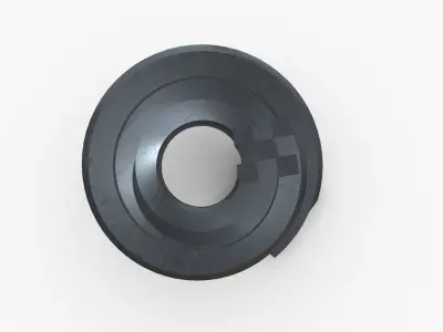 Curved Futuristic Building Steel 3D model
