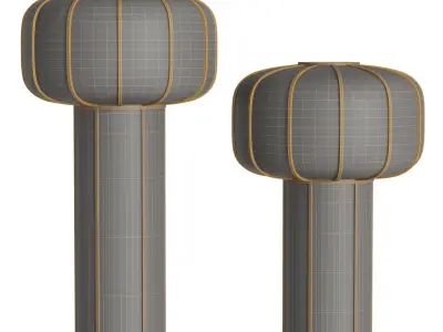 Kiku no Hana Floor Lamp by Time Stile 3D model