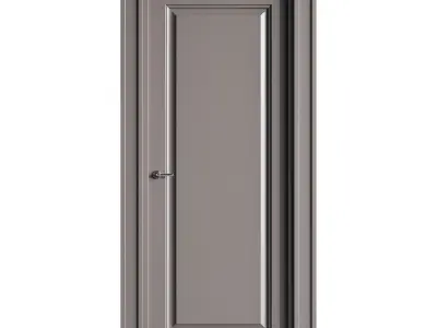 Modern entrance door 32 3D model