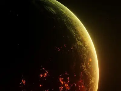 Planet Space Ready to game Low-poly 3D model get