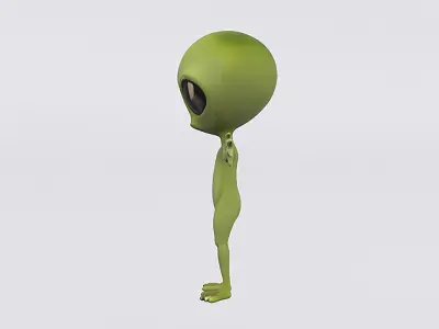 Cute Baby Alien 3D model