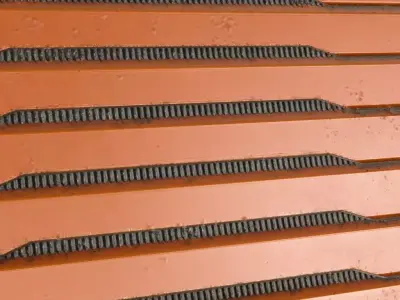 Orange Rust Sci-Fi Metal Panel PBR Seamless Texture