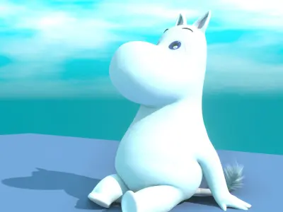 Moomin Model Pack Free low-poly 3D model