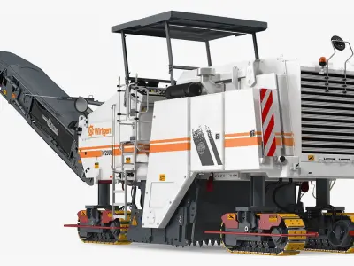 Asphalt Milling Machine Wirtgen W2000 Clean 3D model
