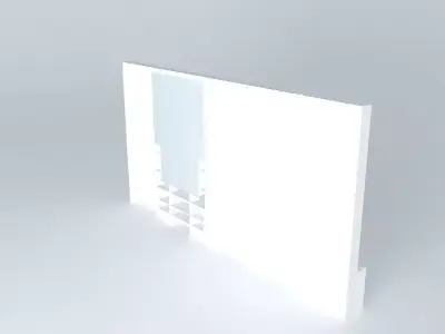 stennewNEW 1 wall with light Free 3D model