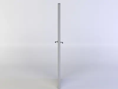 Door pole Low-poly 3D model
