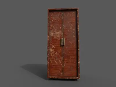 Old Modern Furniture 3D Model Terror Low-poly 3D model get