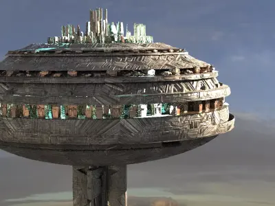 Cloud City Stars wars Inspired City 3D model