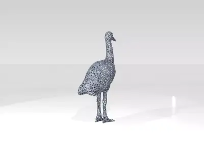 Crane Voronoi 3D model