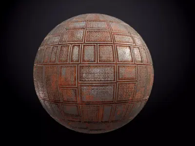 Metal Flooring Rusted Seamless PBR Texture Texture