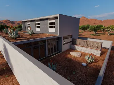 Casa Scene-villa-modern house 3D model