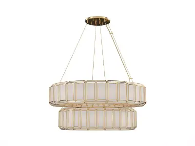 Belmont 20 Light 37 Inch Chandelier 3D model