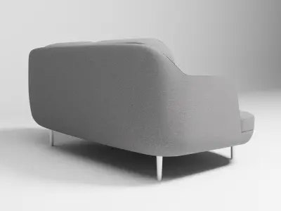 Lune sofa 2-seater 3D model