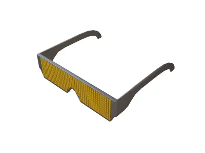 Future Technology Glasses v2 005 Low-poly 3D model