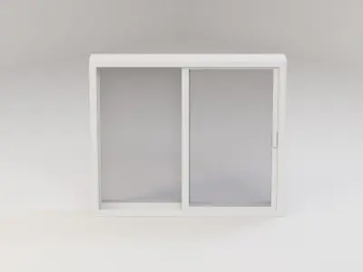 Sliding Glass Window Low-poly 3D model